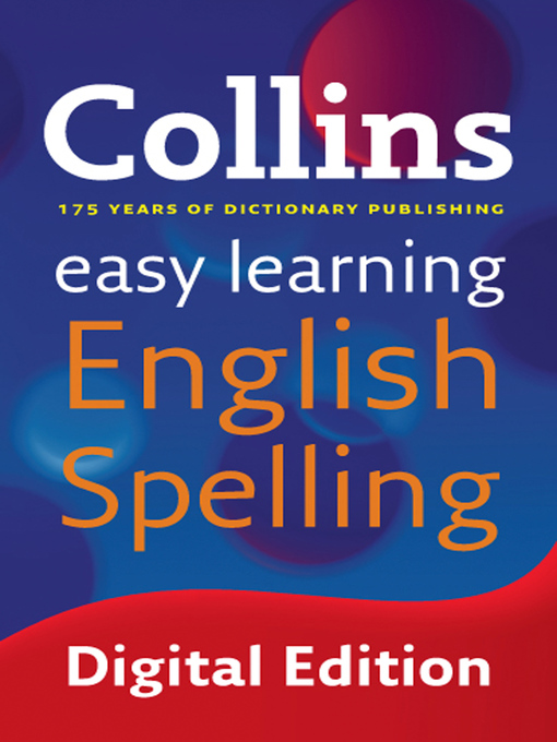 Cover of Collins Easy Learning English Spelling